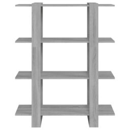 Berkfield Home Book Cabinet/Room Divider Grey Sonoma 100x30x123.5 cm - thumbnail 3