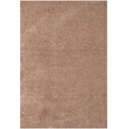 THE RUGS Beige Plain Soft High Pile Shaggy Rugs & Runners Living Room Bedroom - Size: 120 cm x 120 cm - thumbnail 2