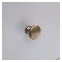 Cabinet Bits Rocca 3 Drawer Dressing Table Set Brass Knob in Grey - thumbnail 5