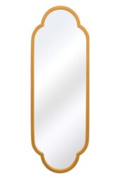 MirrorOutlet Gold Metal Framed Double Arched Oval Wall Mirror (102CM X 35.5CM) - Size: 1 Pack - thumbnail 3