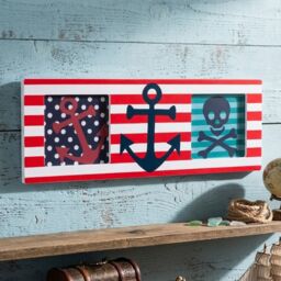 Orsina Versatile Pirate Multi Photo Frame, Functional Picture Frame For Bedroom, Pirate Design Large Photo Frame - thumbnail 2
