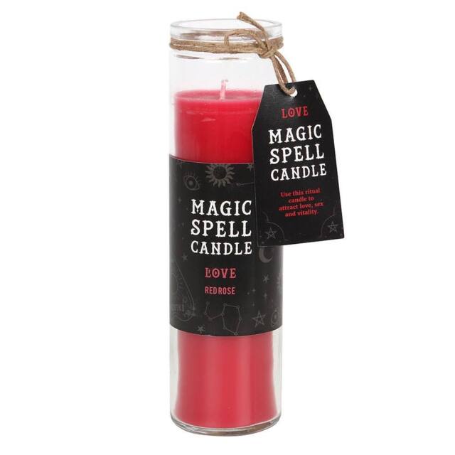 Something Different Love Magic Spell Red Rose Tube Candle in Light Red - image 1