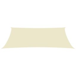 Berkfield Home Sunshade Sail Oxford Fabric Rectangular 3x6 m Cream in Beige - thumbnail 2