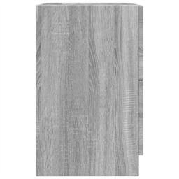 Berkfield Home Sink Cabinet Grey Sonoma 40x37x59 cm Engineered Wood - Size: 40 x 37 x 59 cm - thumbnail 6