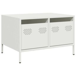Berkfield Home TV Cabinet White 68x50x43.5 cm Cold-rolled Steel - thumbnail 2