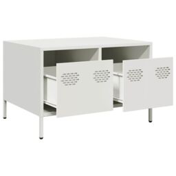Berkfield Home TV Cabinet White 68x50x43.5 cm Cold-rolled Steel - thumbnail 5