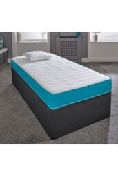 eXtreme Comfort Ltd Ocean Memory Foam Spring Mattress in Bright Blue - Size: Double - thumbnail 2