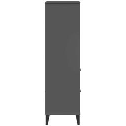 Berkfield Home Bookcase VIKEN Anthracite Grey 60x35x123 cm Engineered Wood in Dark Grey - Size: 60 x 35 x 123 cm - thumbnail 7