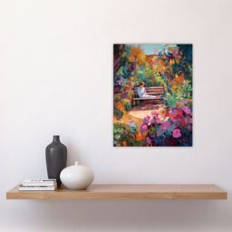 "Artery8 My Time By Anna Lane Floral Garden Relaxation Flowers Unframed Wall Art Print Poster Home Decor Premium - Size: W12"" x H16""" - thumbnail 4