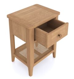 Rest Relax Alderley Oak Lamp Table in Beige - thumbnail 3