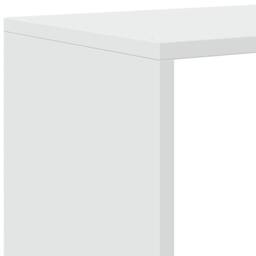 Berkfield Home Room Divider Bookcase 3-Tier White 123x29x123 cm Engineered Wood - Size: 123 x 29 x 123 cm - thumbnail 9