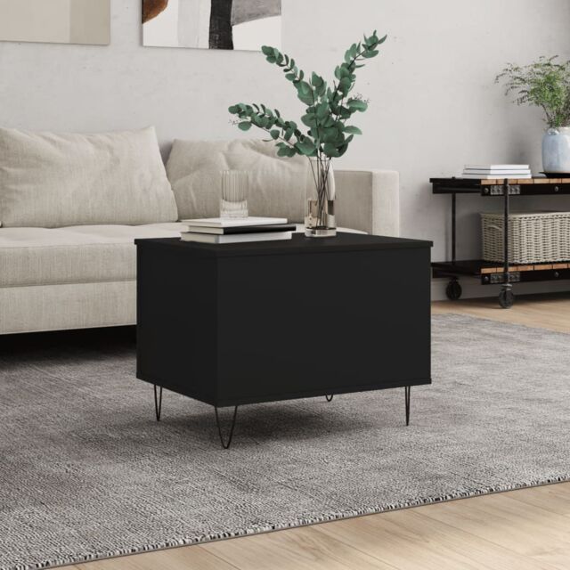 Berkfield Home Coffee Table Black 60x44.5x45 cm Engineered Wood - image 1