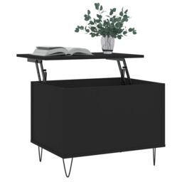 Berkfield Home Coffee Table Black 60x44.5x45 cm Engineered Wood - thumbnail 3