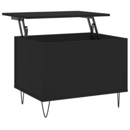 Berkfield Home Coffee Table Black 60x44.5x45 cm Engineered Wood - thumbnail 2