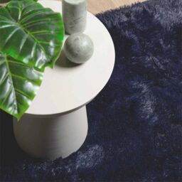 Berkfield Home Shaggy Rug High Pile NAVARRA Navy 60x100 cm Polyester in Blue - Size: Medium - thumbnail 8