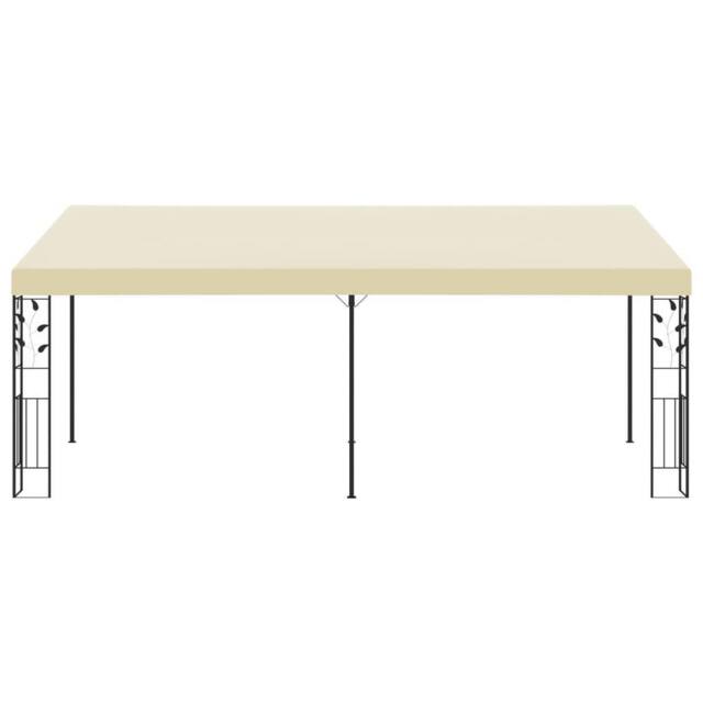 Berkfield Home Wall-mounted Gazebo 6x3x2.5 m Cream in Beige - image 1