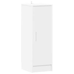Berkfield Home Shoe Cabinet White 32x35x92 cm Engineered Wood - Size: 32 x 35 x 92 cm - thumbnail 3