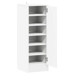 Berkfield Home Shoe Cabinet White 32x35x92 cm Engineered Wood - Size: 32 x 35 x 92 cm - thumbnail 5