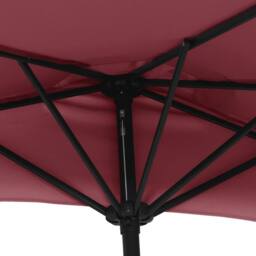 Berkfield Home Balcony Parasol with Aluminium Pole Bordeaux Red 300x155x223 cm Half - Size: 300 x 155 x 223 cm - thumbnail 6