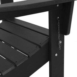 Berkfield Home 3 Piece Garden Lounge Set Black HDPE - thumbnail 7