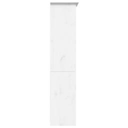 Berkfield Home Beautiful Bookcase BODO White 80x38x180 cm Solid Wood Pine 5-Tier - Size: 80 x 38 x 180 cm - thumbnail 4
