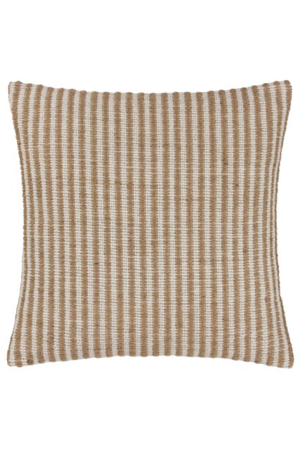 Yard Organik Stripe Jute Woven Cushion in Natural - Size: 45 cm x 45 cm - image 1