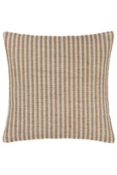 Yard Organik Stripe Jute Woven Cushion in Natural - Size: 45 cm x 45 cm