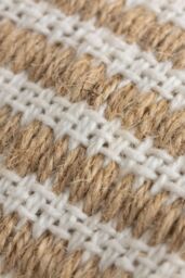 Yard Organik Stripe Jute Woven Cushion in Natural - Size: 45 cm x 45 cm - thumbnail 4
