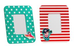 Orsina Playful Design Assorted 4 x 6 Photo Frames, Pirate Themed Picture Frame, Durable Multi Photo Frame For Wall - thumbnail 1