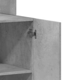 Berkfield Home Kitchen Cabinet Concrete Grey 60x50x180 cm Engineered Wood - Size: 60 x 50 x 180 cm - thumbnail 9