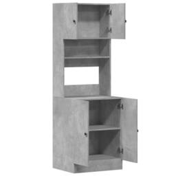 Berkfield Home Kitchen Cabinet Concrete Grey 60x50x180 cm Engineered Wood - Size: 60 x 50 x 180 cm - thumbnail 7