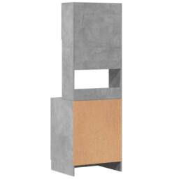 Berkfield Home Kitchen Cabinet Concrete Grey 60x50x180 cm Engineered Wood - Size: 60 x 50 x 180 cm - thumbnail 6