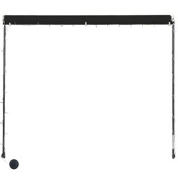 Berkfield Home Retractable Awning with LED 300x150 cm Anthracite in Black - thumbnail 5