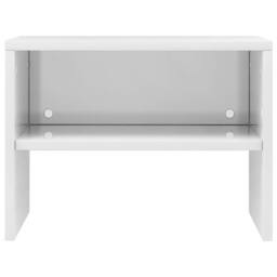 Berkfield Home Bedside Cabinets 2 pcs High Gloss White 40x30x30 cm Engineered Wood - Size: 40 x 30 x 30 cm - thumbnail 5