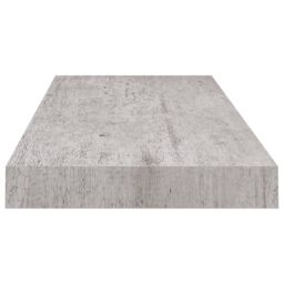 Berkfield Home Floating Wall Shelves 2 pcs Concrete Grey 60x23.5x3.8 cm MDF - thumbnail 6