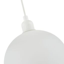 Happy Homewares Simple & Classic Opal White 20cm Glass Ball Pendant Lighting Shade - thumbnail 4
