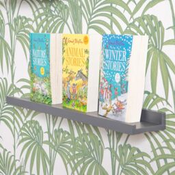 Harbour Housewares 1x Floating 57cm Picture Ledge Shelf - Wall Mounted Display Shelf in Grey - thumbnail 5