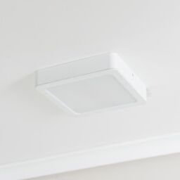 ValueLights Lacey Square IP44 Bathroom Flush or Recessed Integrated LED Ceiling Light in White - thumbnail 3