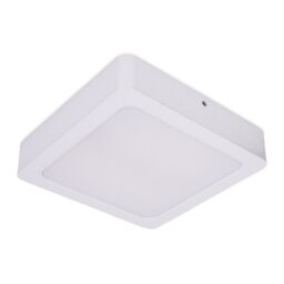 ValueLights Lacey Square IP44 Bathroom Flush or Recessed Integrated LED Ceiling Light in White - thumbnail 2