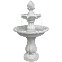 MDA Designs ARUNA Elegant 3-Tier Outdoor Water Fountain in White