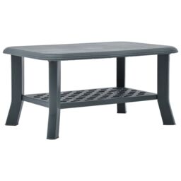 Berkfield Home Coffee Table Green 90x60x46 cm Plastic - Size: 90 x 60 x 46 cm