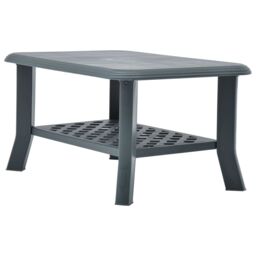 Berkfield Home Coffee Table Green 90x60x46 cm Plastic - Size: 90 x 60 x 46 cm - thumbnail 4