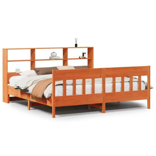 Berkfield Home Bed Frame Frame Grey Sonoma 75x190 cm Small Single in Brown - Size: Super King - image 1