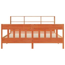 Berkfield Home Bed Frame Frame Grey Sonoma 75x190 cm Small Single in Brown - Size: Super King - thumbnail 4