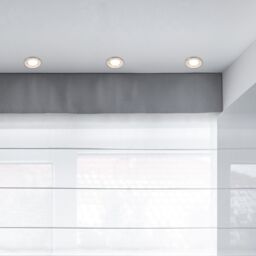 ValueLights Downlight Fire Rated Ceiling Light Fitting 4 Pack With Warm White Bulbs in Silver - thumbnail 2