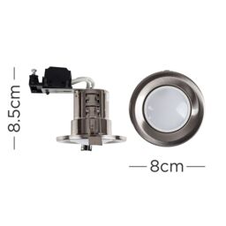 ValueLights Downlight Fire Rated Ceiling Light Fitting 4 Pack With Warm White Bulbs in Silver - thumbnail 5