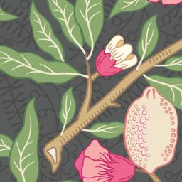 Origin Murals Fruit & Foliage Wall Mural in Black - Size: W350 cm x H280 cm - thumbnail 3