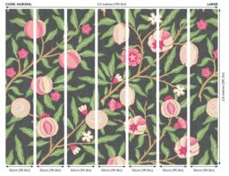 Origin Murals Fruit & Foliage Wall Mural in Black - Size: W350 cm x H280 cm - thumbnail 4