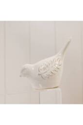 KDMD Ceramic Natural Bird with Olive Branch Detail - thumbnail 2