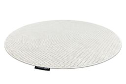 RugsX Casablanca Loop Rug in White - Size: 80 cm diameter - thumbnail 3